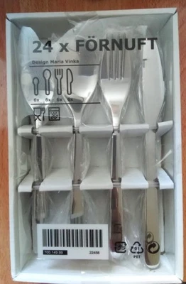 Ikea Förnuft 24 tlg Besteck, Besteckset, spülmaschinenfest - Bild 1 von 3