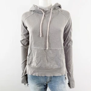 Frank & Eileen X Tee Lab Gray Distressed Hoodie Sweatshirt Size S Casual Grunge - Picture 1 of 11