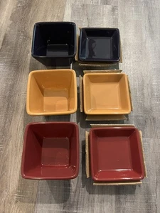 Simple Additions Pampered Chef Purple,Gold,Burgundy Bowls/Trays - Picture 1 of 3