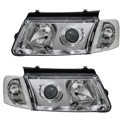 Depo Scheinwerfer Klarglas Projektor für VW Passat 3B Bj. 1996-2000 Chrom - Bild 1 von 4