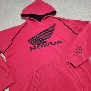 Vintage Fox Racing Hoodie Herren Medium Y2K Motocross Honda Motorcycles Red Spellou - Bild 1 von 10
