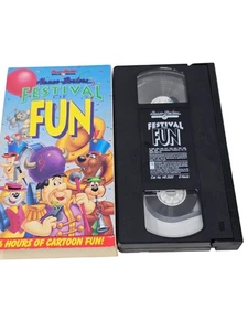 Hanna Barbera Festival of Fun VHS Tape Video 1991 Animated Cartoons 6 Hours Film - Picture 1 of 2