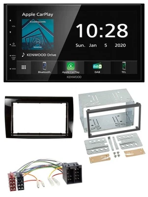 Kenwood Bluetooth MP3 DAB USB 2DIN Autoradio für Fiat Bravo (ab 2007) - Bild 1 von 4