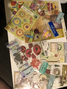 HUGE SCRAPBOOKING Lot Mix of Stickers and Paper - Picture 1 of 9
