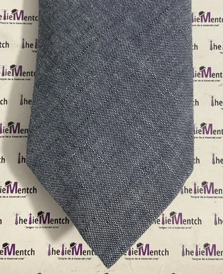 BROOKS BROTHER “Red Fleece” Silk Solid Blue Charcoal Tie BRAND NEW 2.5” - Image 1 of 3