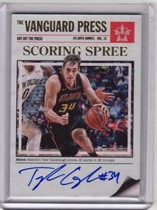 2017-18 Panini Vanguard Tyler Cavanaugh Rookie On Card Auto 58/99 - Picture 1 of 1