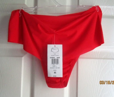 L NUEVO NUEVO CON ETIQUETAS HANKY PANKY TANGA PANTY ROJO SUAVE AL ALIENTO ALTO Foto 1 de 4