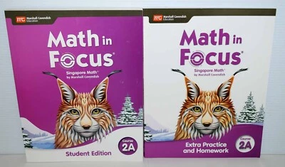 Math in Focus Course 2A Set Student Ed +Extra Practice & Homework 2020 Brand New