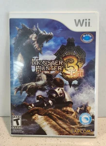 Monster Hunter Tri 3 (Nintendo Wii, 2010) CIB Completo con Manual - Muy Bueno - Imagen 1 de 4