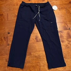 White Cross V Tess Scrub Pants Damen 337 P Navy XL Petite Cargo Medical - Bild 1 von 6