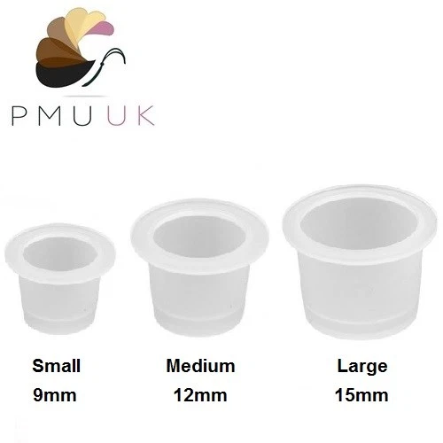 PMU UK Permanent Makeup PIGMENT CUPS - SPMU Ink Pots Microblading Colour Holder
