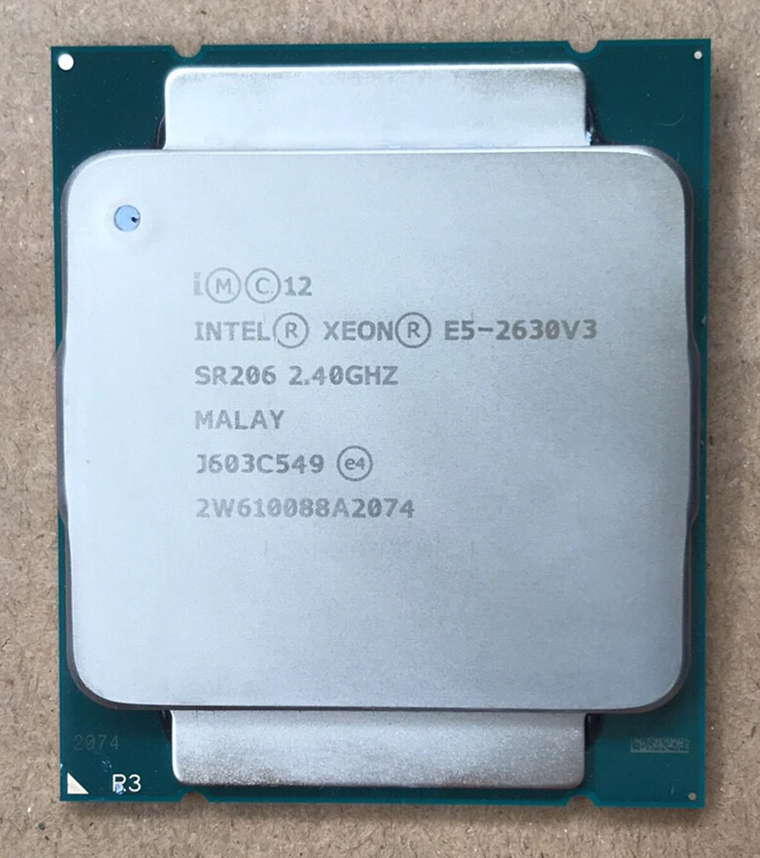 Intel Xeon E5-2630 V3 SR206 8 Core 20MB 2.4GHz LGA2011-3 85W CPU processor - Image 1 of 1