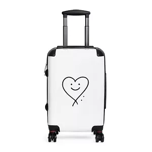 Playful Heart Smiling Suitcase, Stylish Travel Luggage for Kids and Teens - Picture 1 of 13
