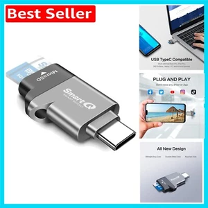 USB 3.0 MicroSD Card Reader for Windows, Mac & Android - Midnight Grey - Picture 1 of 8