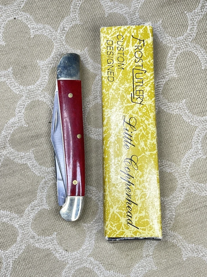 Frost Cutlery Pocket Knife Frost Cutlery  Little Copperhead Red Bone Knife - Изображение 1 из 4