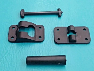 Casa rodante cámper remolque barco viaje 4" plástico estilo T pestillo puerta soporte negro Foto 1 de 4