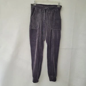 House of Harlow 1960 Pantalón Mujer XS Jogger Terciopelo Gris Cordón Bolsillos Salón - Imagen 1 de 11