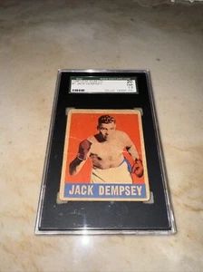 RARE 1948 Leaf Gum Co Vintage JACK DEMPSEY RC Rookie Boxing SGC 20 FAIR 1.5 HOF - Picture 1 of 7