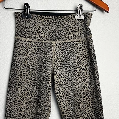 Leggings Sweaty Betty XS Flatter Me Jaquard Largo Completo Tiro Medio 26" Ins Leopardo Foto 1 de 4