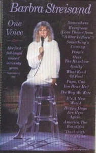 Barbra Streisand One Voice Cassette 1987 CBS Records - Picture 1 of 3
