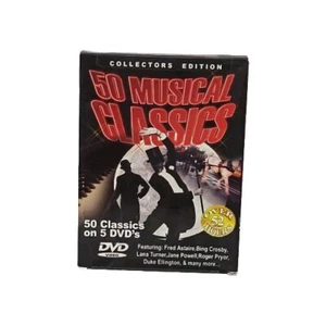 50 Musical Classics Collectors Edition 5 DVD Box Set (2005) Fred Astaire Crosby - Picture 1 of 3