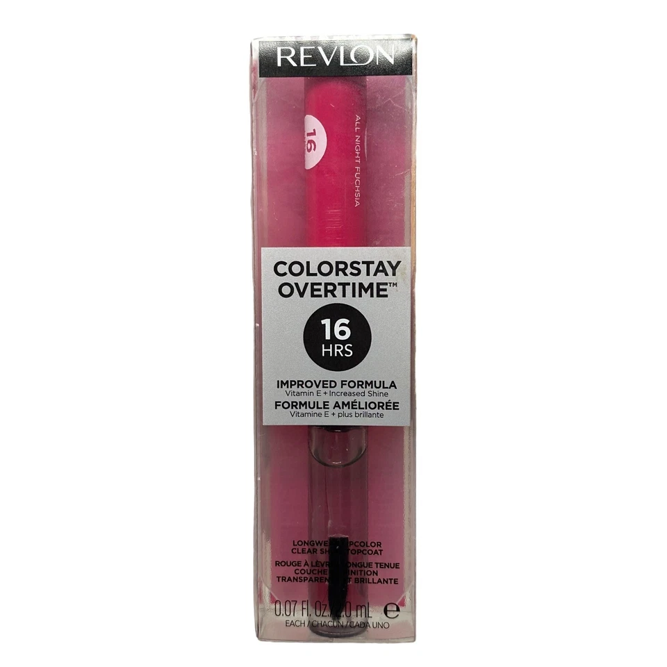 Revlon Colorstay Overtime 16hr Lipcolor 470 All Night Fuchsia