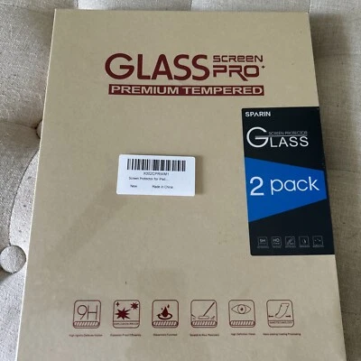 2-Pack Sparin Glass Screen Pro+ Premium Tempered Screen Protector for iPad - Image 1 of 3
