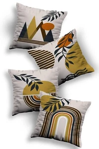 Kissenbezug 45x45 4er Set Premium Quality Raschelstoff Beidseitig Bedruckt OVP - Bild 1 von 6