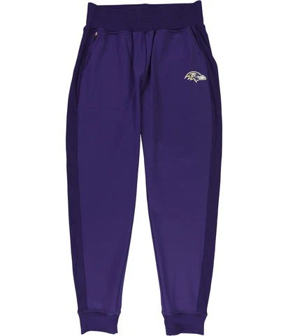 G-III Sports Womens Baltimore Ravens Athletic Jogger Pants, Purple, Small Cover