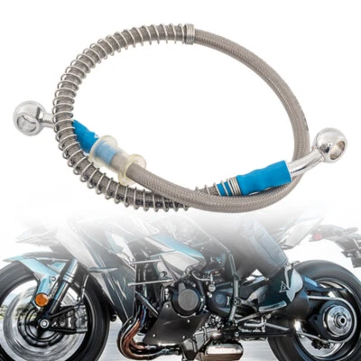 Manguera de aceite embrague freno moto 75 cm tubo hidráulico tono plata universal Foto 1 de 4