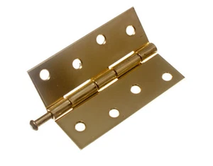 24 Paar Tür lose Stift Stoß Scharniere EB Messing versilbert 100 mm (4 Zoll) | Onesto - Bild 1 von 1