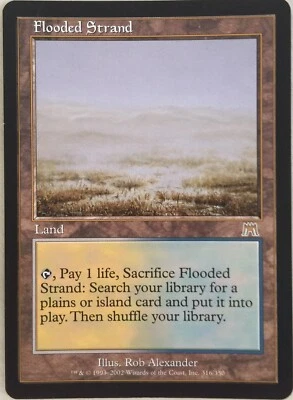 Flooded Strand X1 Onslaught Mtg Magic the Gathering - Image 1 of 2