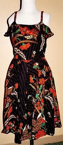 Vintage Blumen Pin-Up Sommerkleid Cocktail Party - Bild 1 von 4