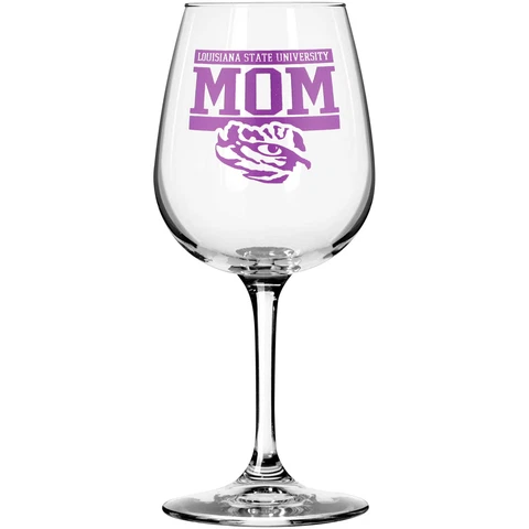 LSU Tigers 11oz. Team Mom Stemmed Wine Glass Cover