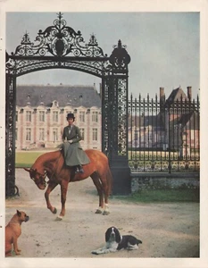 1957 Vintage FRENCH Aristocracy Madame De LA Haye-Jousselin Periodical Print - Picture 1 of 1