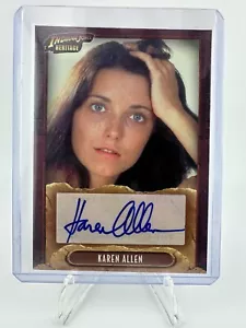 2008 Topps INDIANA JONES Signed Autograph Card Karen Allen as Marion Ravenwood - Picture 1 of 4