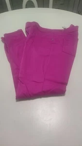 JUSTICE Size 18 Plus Mid Rise Leggings Jeggings EUC MAGENTA - Picture 1 of 5