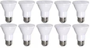 10 Pack PAR20 LED Bulb 75W Replacement, Bioluz LED Spot Light Bulb, 3000K Sof... - Picture 1 of 5