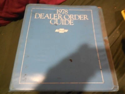 Chevrolet Camaro Corvette 1978 El Camino Monte Carlo Nova distribuidor carpeta de álbum Foto 1 de 3