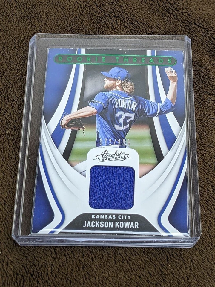 2022 ABSOLUTE GREEN ROOKIE THREADS /199 JERSEY RELIC JACKSON KOWAR ROYALS - Image 1 of 1