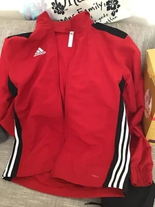 Adidas Red Small Mens Zip Jacket - Picture 1 of 2