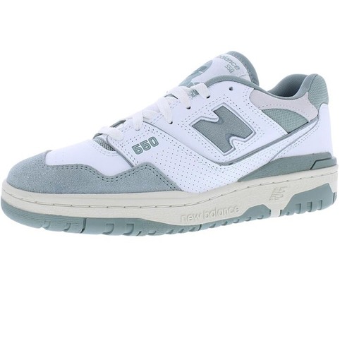 Scarpe casual uomo New Balance 550 sneakers sportive bianche verde menta taglia 13M