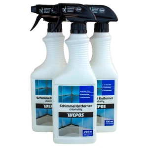 Wepos Schimmel-Entferner Chlorhaltig Schimmelvernichter-Spray 750 ml (7,87€/1l) - Bild 1 von 1