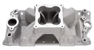EDELBROCK SUPER VICTOR INTAKE MANIFOLD,FITS CHEVY SMALL BLOCK 262-400 V8 23 DEG - Picture 1 of 6