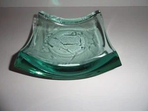 Stephen Schlanser Kunstglasschale Pinselstriche signiert und datiert 1996 - Bild 1 von 10