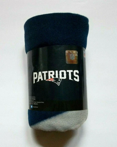 Patriots NFL Licensed Fleece Throw 40"x 50" ~ New Cover