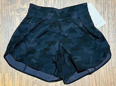 NEW Lululemon Track That Mid-Rise Lined Short Heritage 365 Camo Deep Coal 6 & 10 • 89.99€