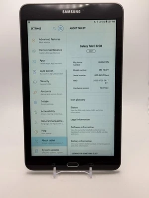 Samsung Galaxy Tab E 8 - Gray - SMT378V - 32GB - 8" - Verizon - Read Description - Image 1 of 4