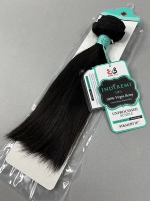 10-дюймовые необработанные натуральные прямые натуральные натуральные натуральные натуральные утка для человеческих волос Indi Remi - Изображение 1 из 4