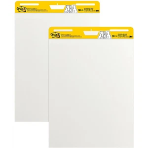 Post-it Spr Stky Easel P, 25" x 30", White,  2 P - Picture 1 of 8